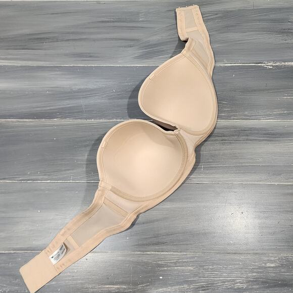 Wacoal Bra 40D Red Carpet Full Figure Underwire Strapless Bra 854119 No Straps - Picture 5 of 7